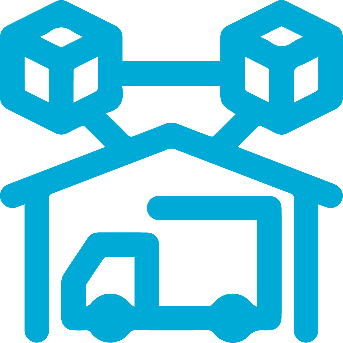 Crossdocking Warehousing Icon